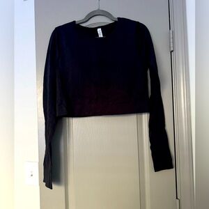 Lulu lemon spandex cropped long sleeve